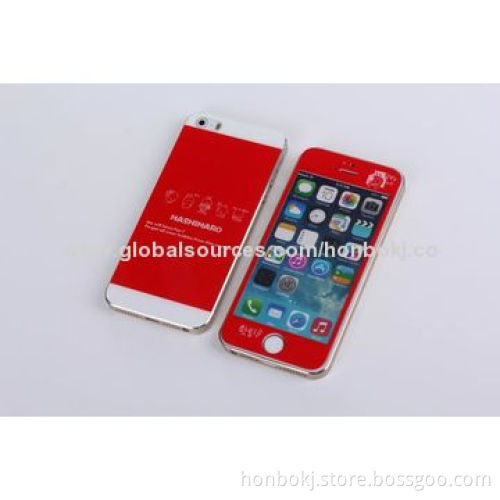 Tempered-glass screen protector with colour printed for iPhone